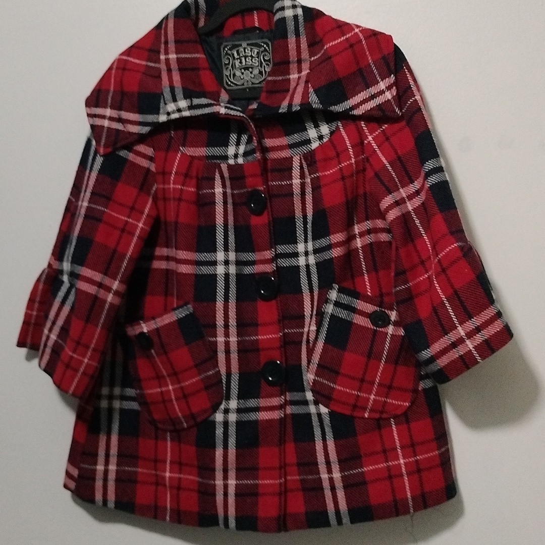 Last Kiss Women's Plaid Jacket Size S